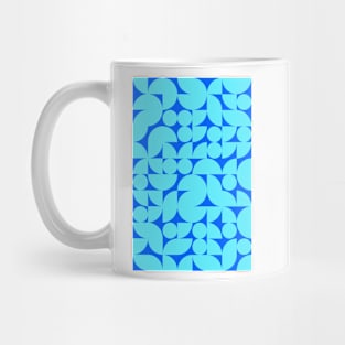 Kids Bluish Geometric Pattern - Shapes #9 Mug